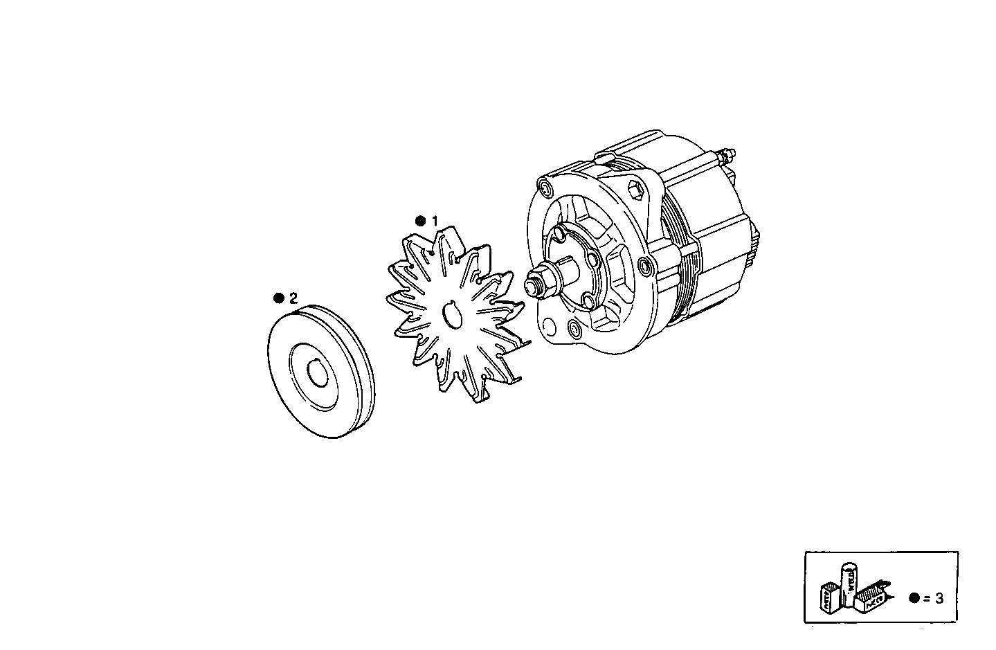 GENERATOR DRIVE - 8281Si15.00A580 8281Si15 parts diagram