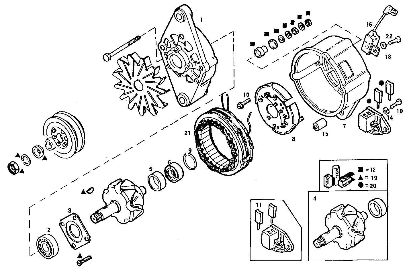 GENERATOR (COMPONENTS) - 8141i67.01 8141i67 parts diagram