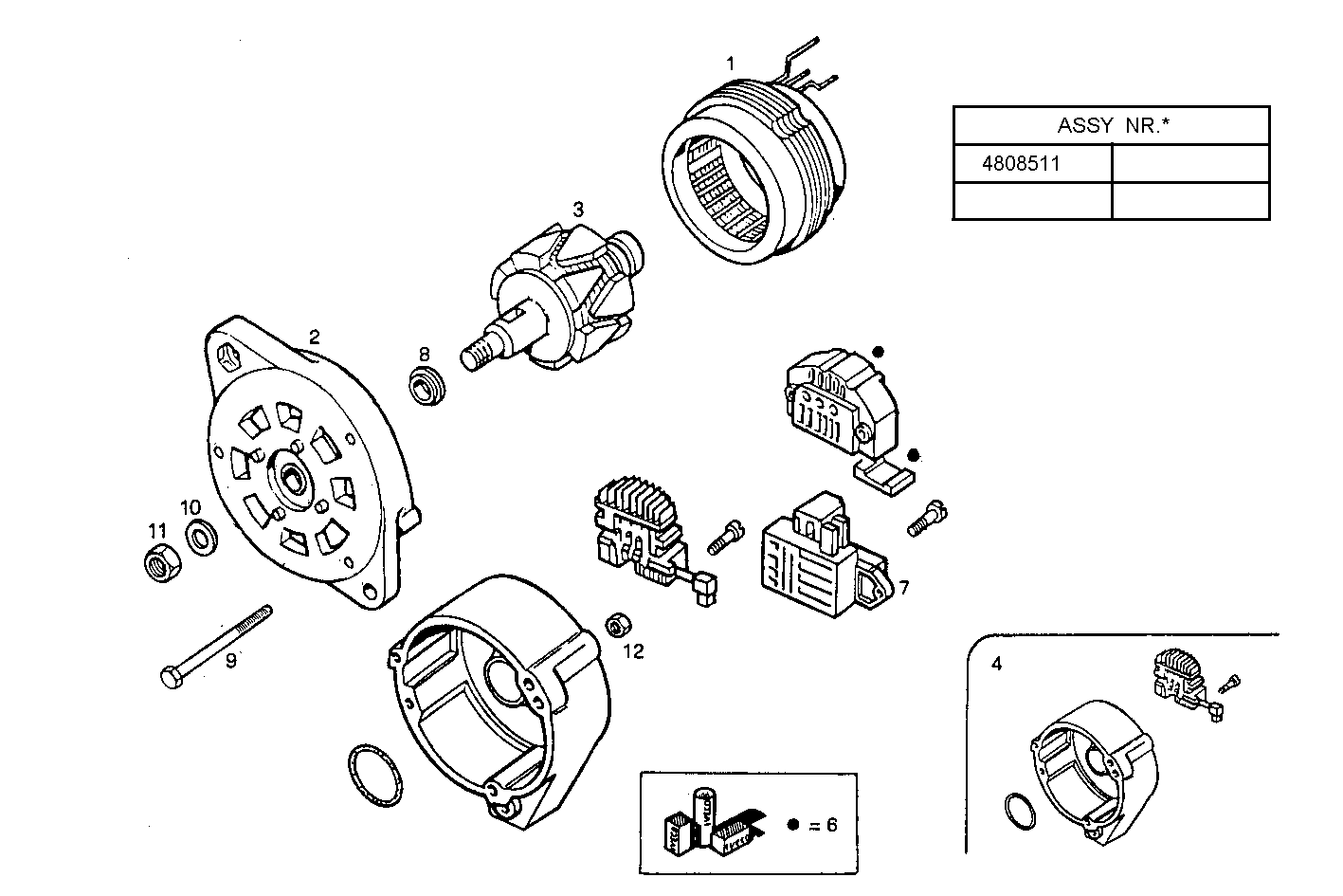 ALTERNATOR - 8065SE00.00A006 8065SE00 parts diagram