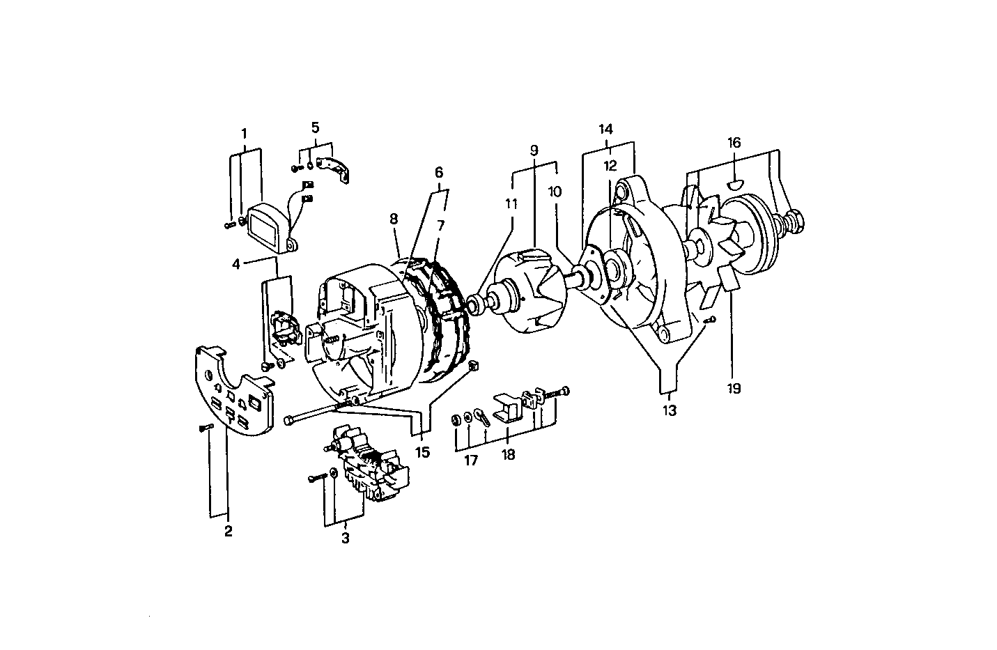 GENERATOR (COMPONENTS) - 8210SRM38.10 8210SRM38 parts diagram