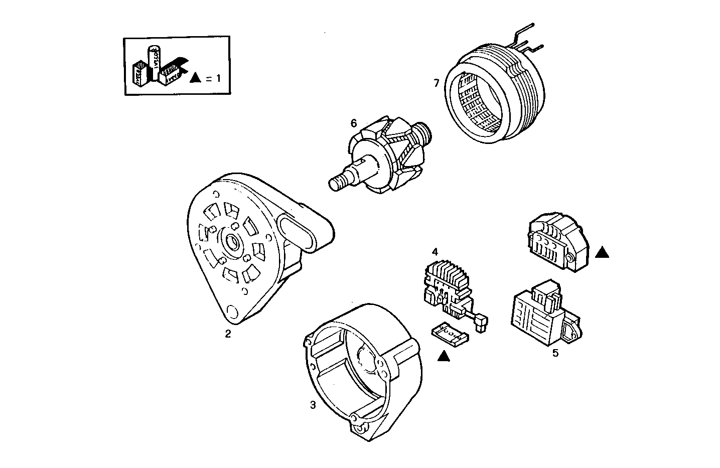 GENERATOR (COMPONENTS) - 8140C00.00A006 8140C00 parts diagram