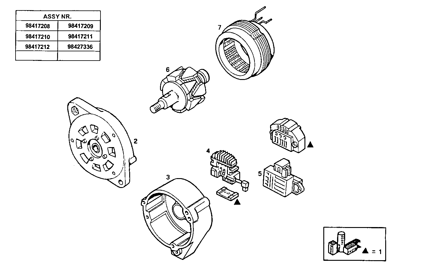 GENERATOR (COMPONENTS) - 8040SRC21.00 8040SRC21 parts diagram