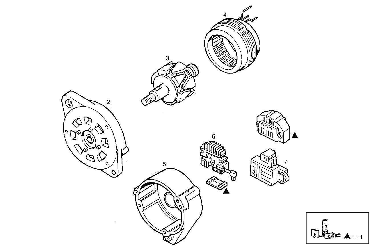 ALTERNATOR - 8210SRi29.00 8210SRi29 parts diagram