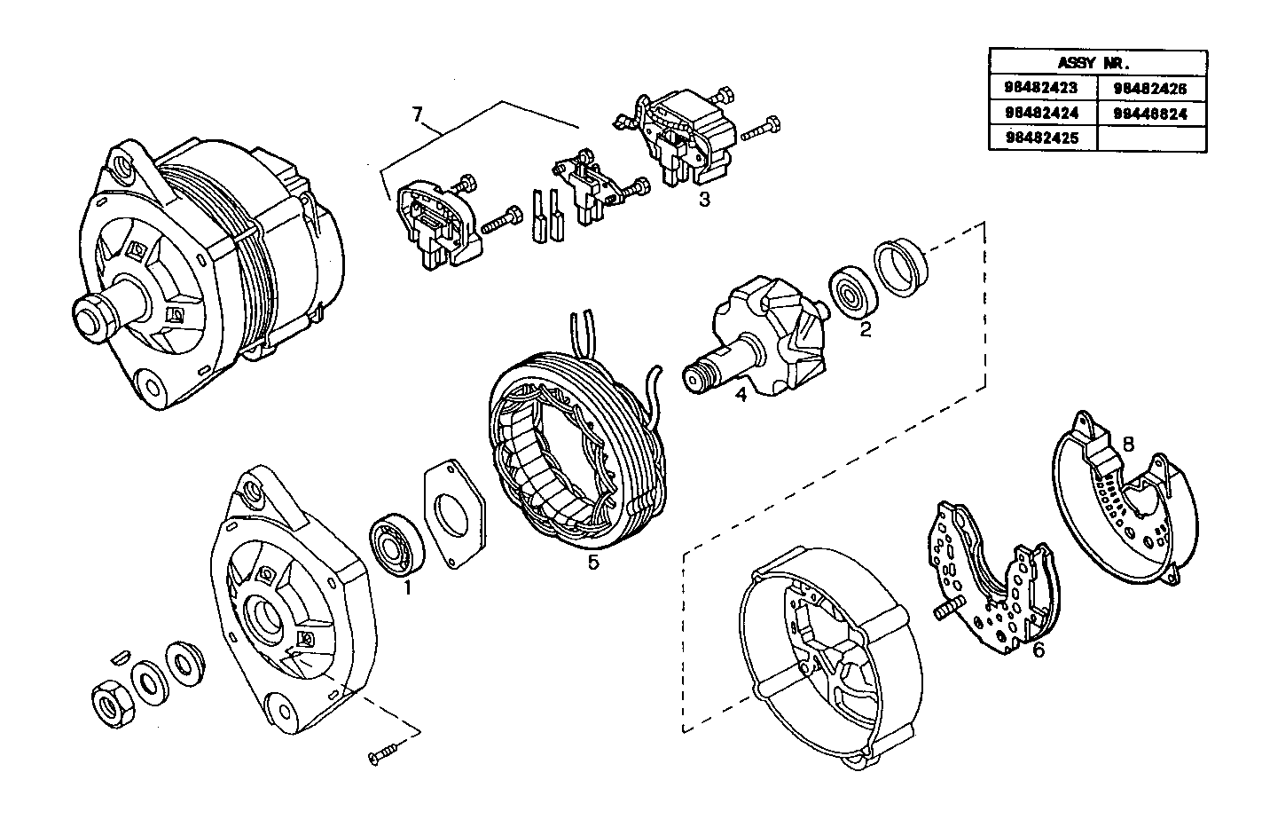 GENERATOR (COMPONENTS) - 8360SRC22.10 8360SRC22 parts diagram