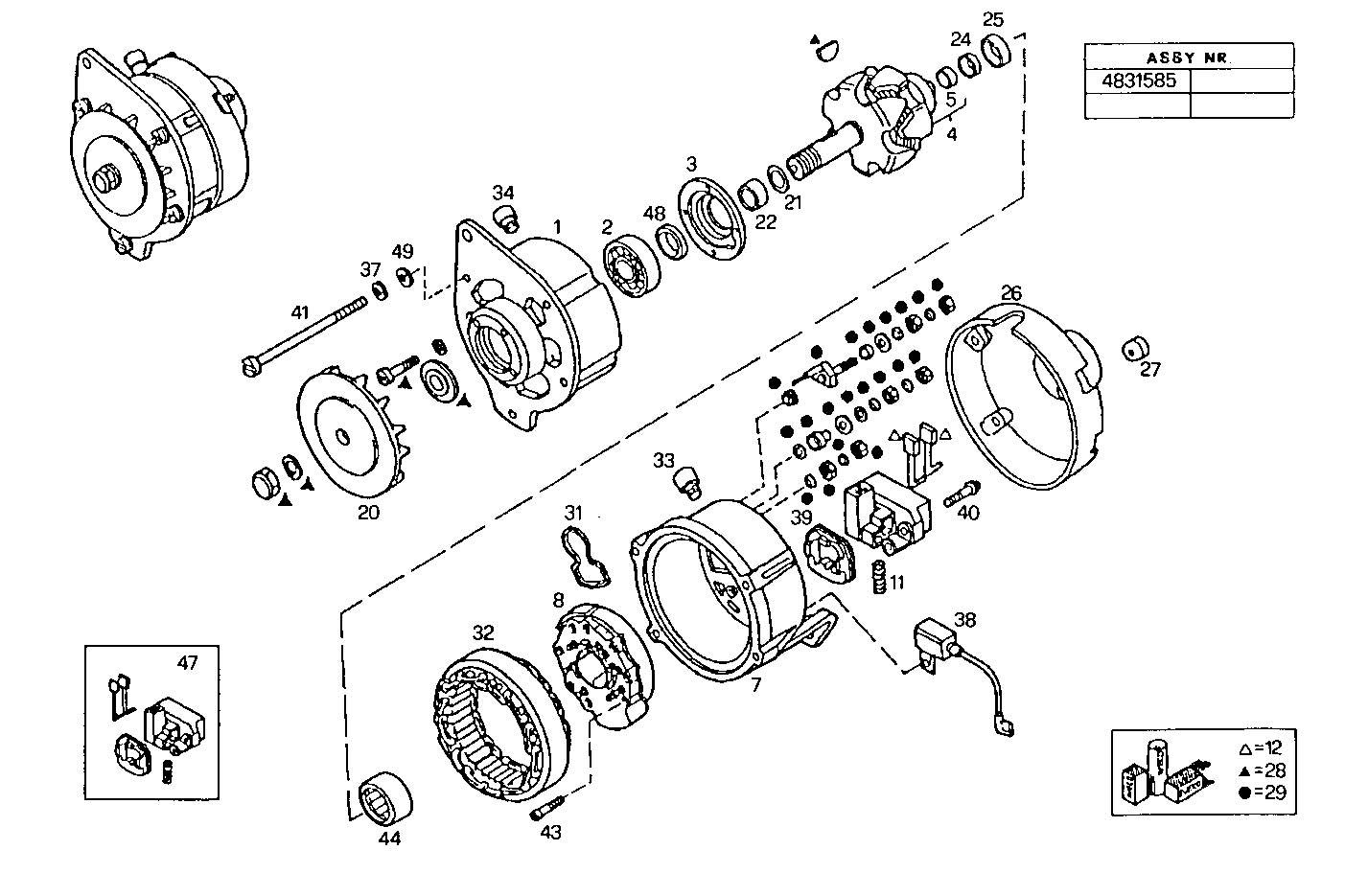 GENERATOR (COMPONENTS) - 8360SRC20.00 8360SRC20 parts diagram