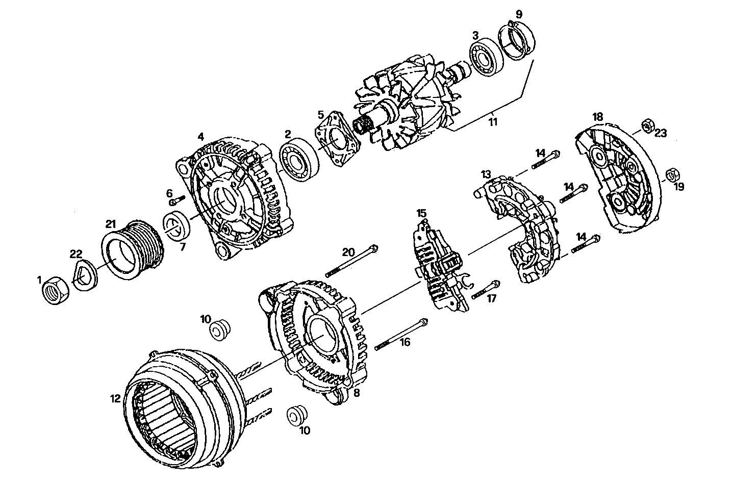 GENERATOR (COMPONENTS) - 8140SRC36.10A005 8140SRC36 parts diagram