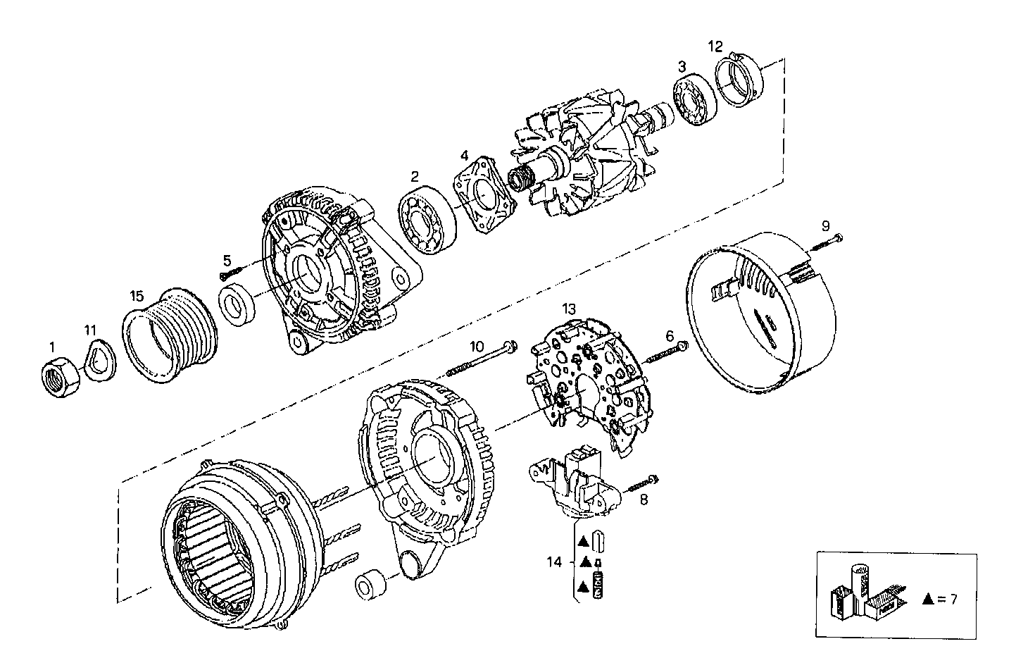 GENERATOR (COMPONENTS) - C78ENTE20.00A002 CURSOR 8 - TIER 2 parts diagram