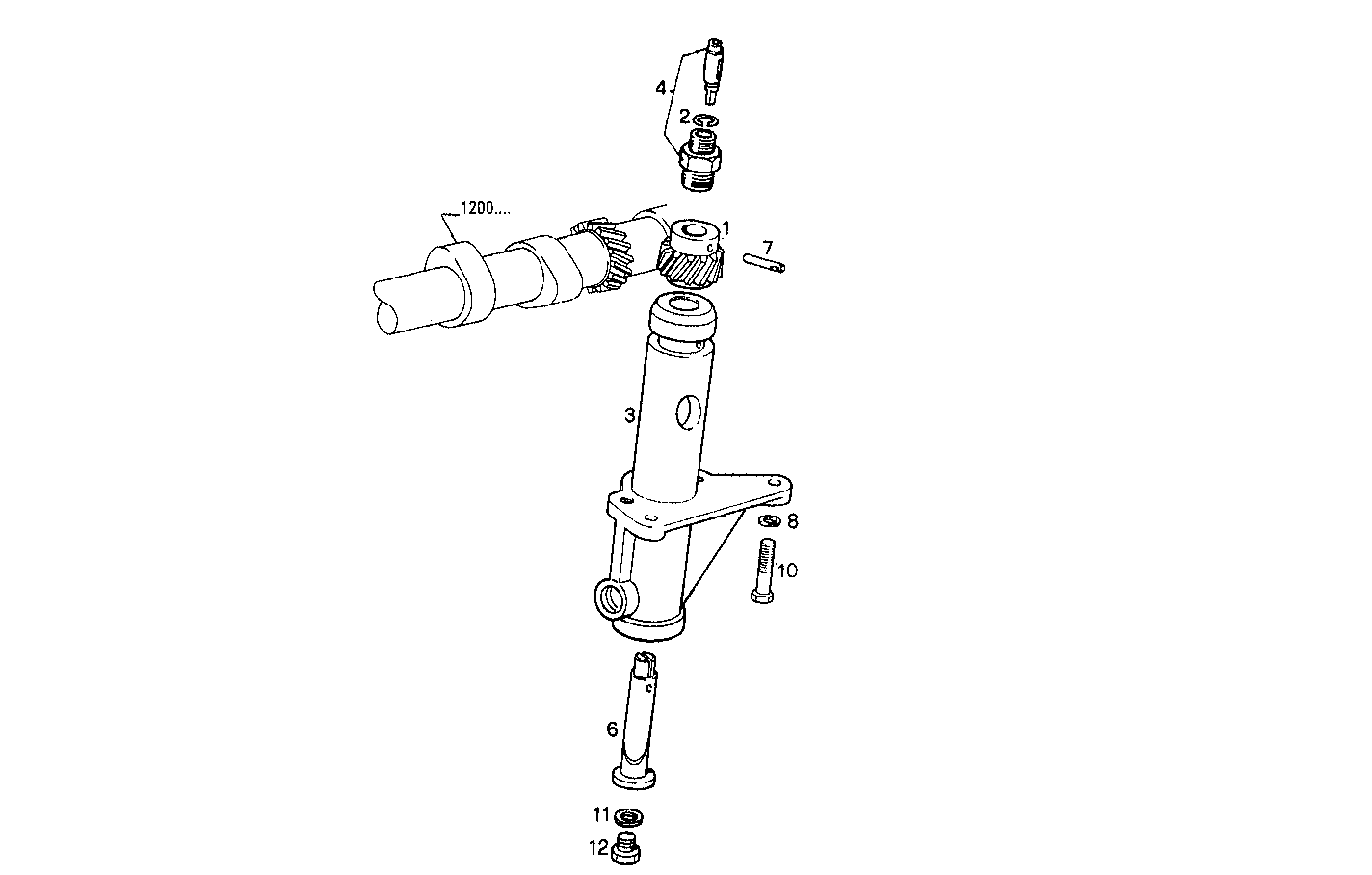 REVOLUTION COUNTER DRIVE - 8061M12.43 8061M12 parts diagram