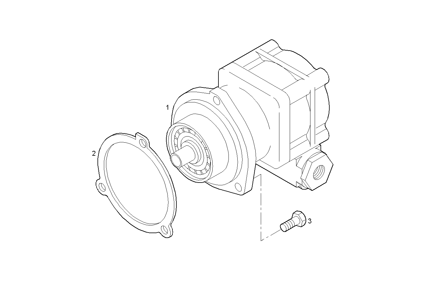 POWER STEERING PUMP - F3BE0681M*B722 CURSOR 13 - EURO 3 parts diagram