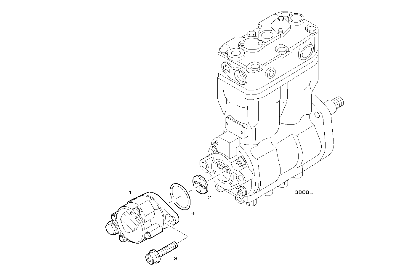 POWER STEERING PUMP - C78ENTC26.00A004 CURSOR 8 - EURO 3 parts diagram