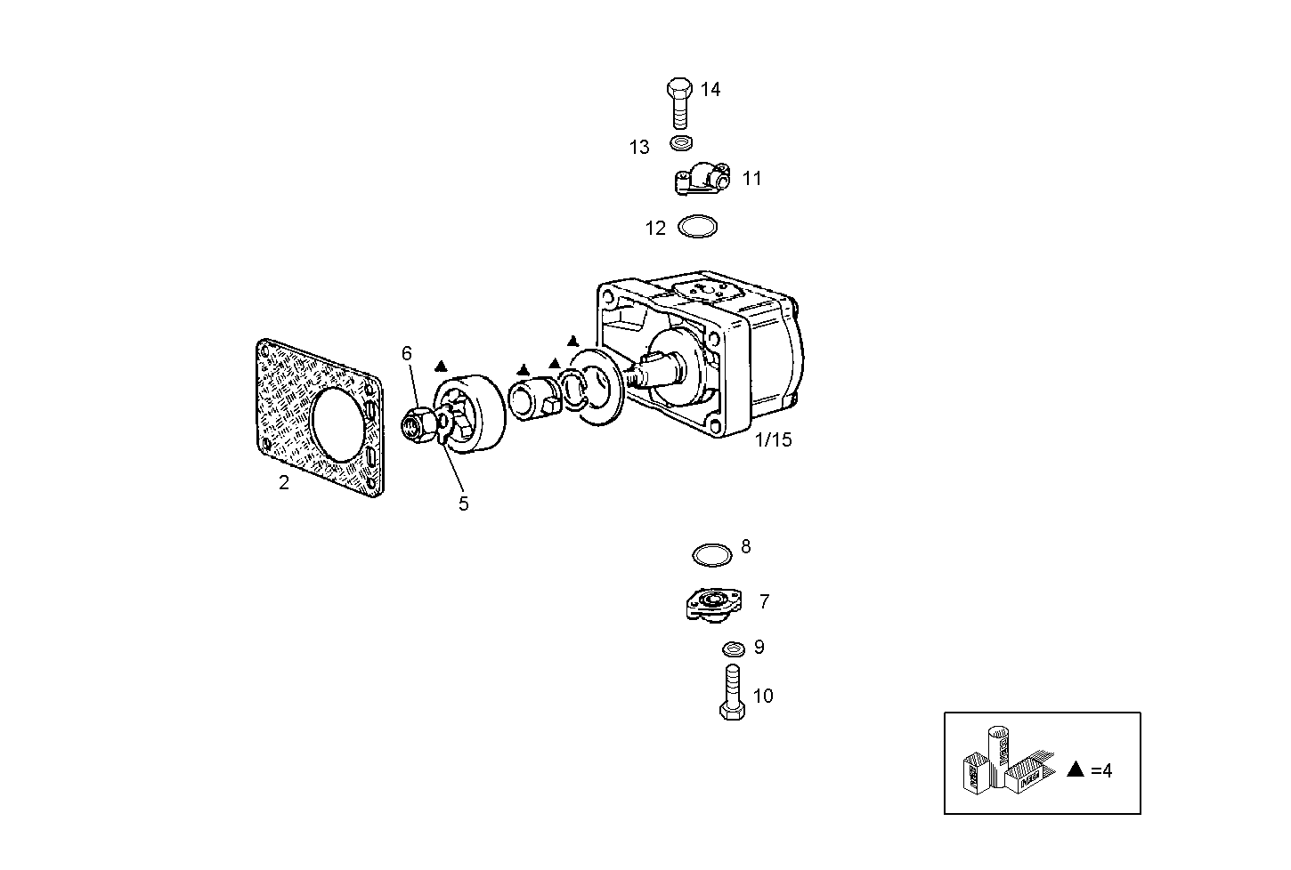 POWER STEERING PUMP - 8140SRC31.35A001- 1C 8140SRC31 parts diagram