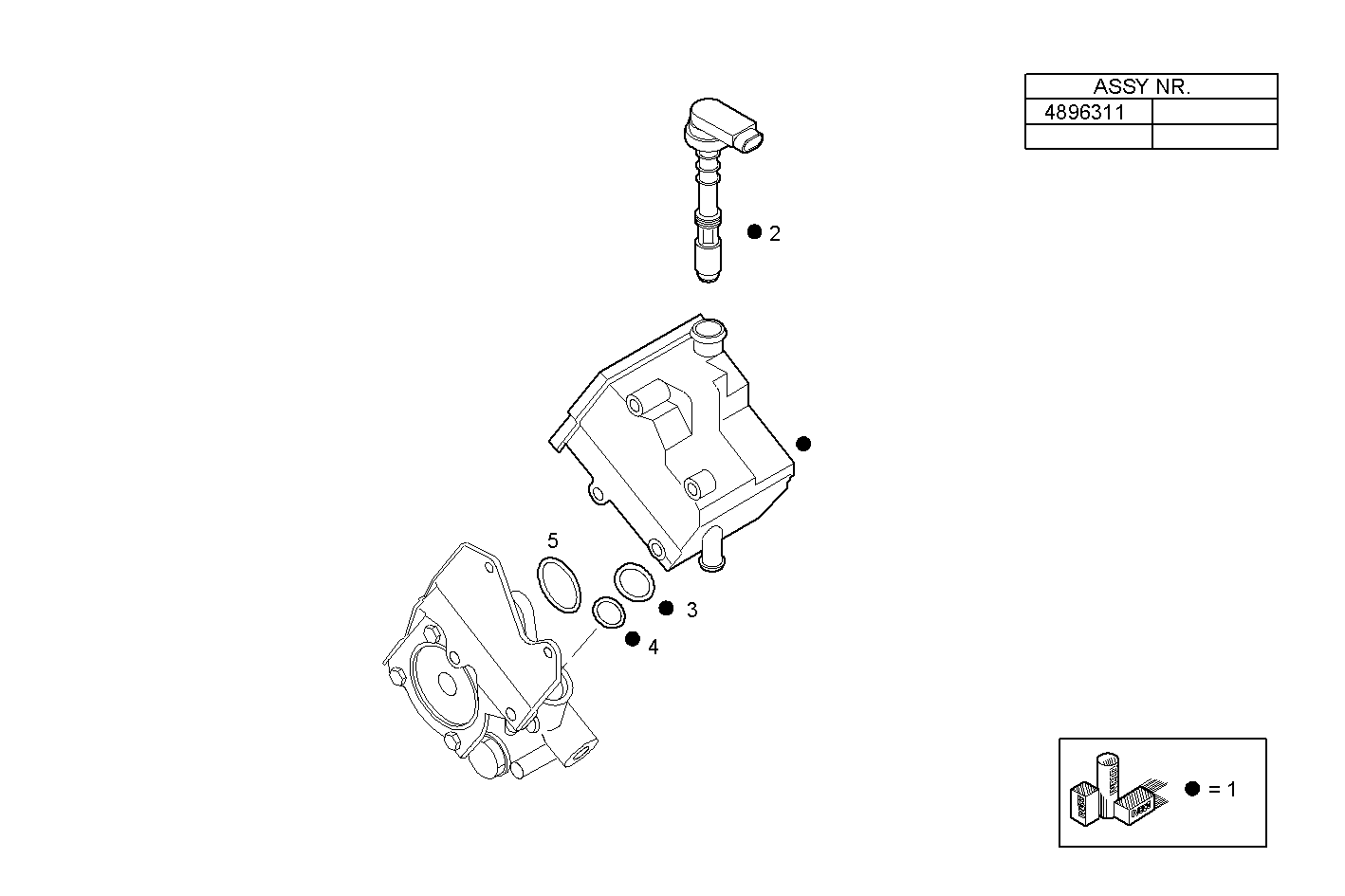 POWER STEERING PUMP - N40ENTC21.00A015 NEF 4 electron. - EURO 3 parts diagram