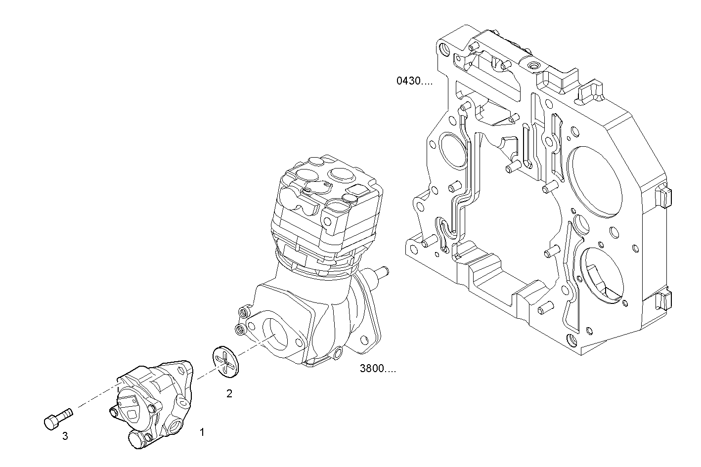 POWER STEERING PUMP - N60MNTG26.00A001 NEF 6 CNG parts diagram