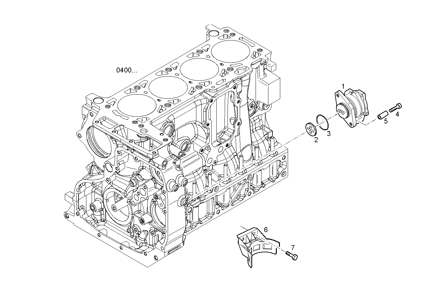 POWER STEERING PUMP - S30ENT422.10P002 SOFIM HPI 3.0L - EURO 4 parts diagram