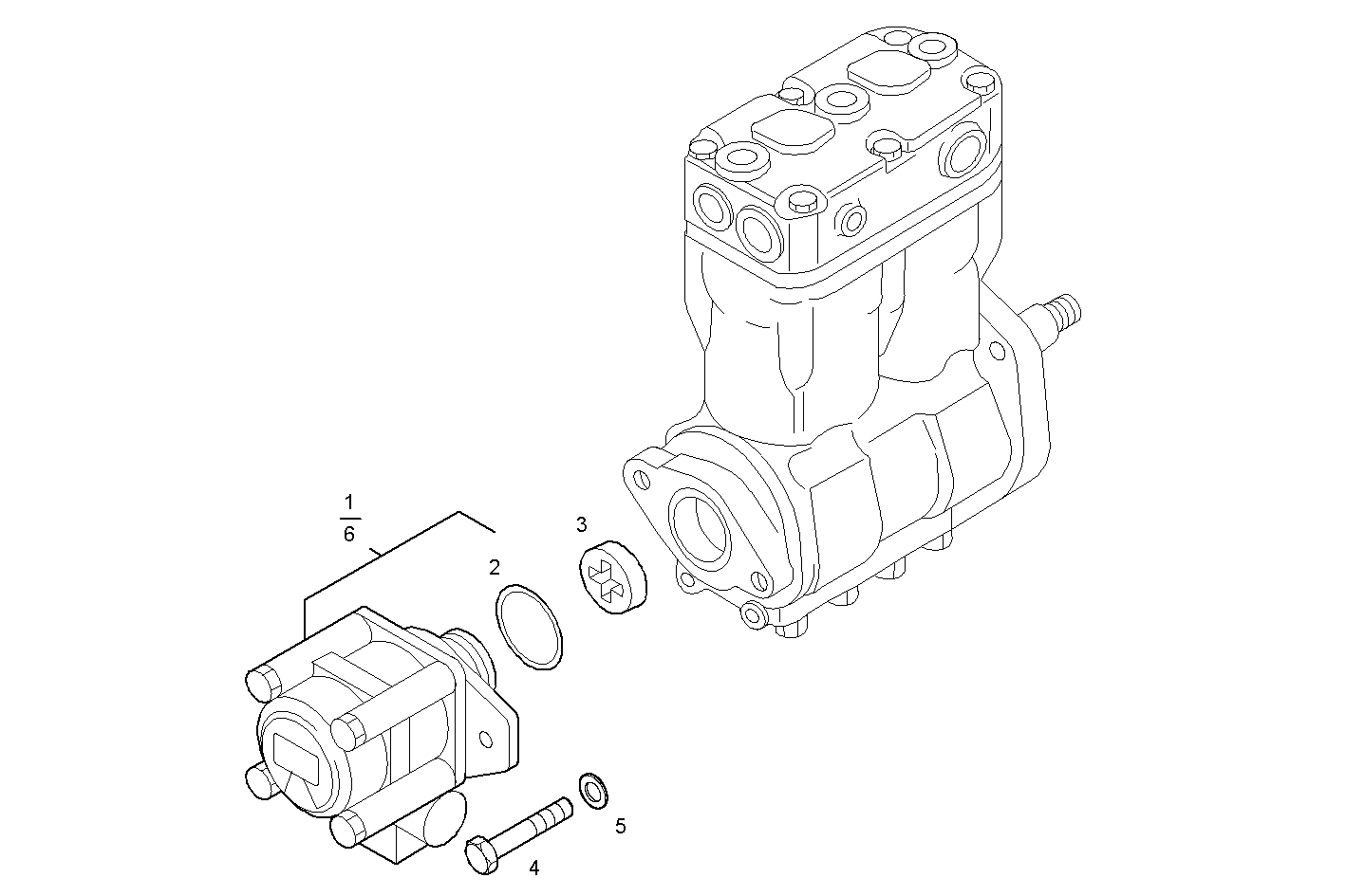 POWER STEERING PUMP - F2BE0681A*BC13 CURSOR 8 - EURO 3 parts diagram