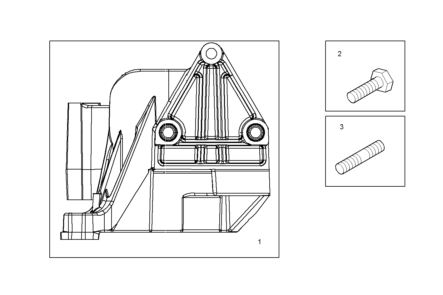 POWER STEERING PUMP - F1AE0481L*A001 SOFIM HPI 2.3L - TIER 2 parts diagram