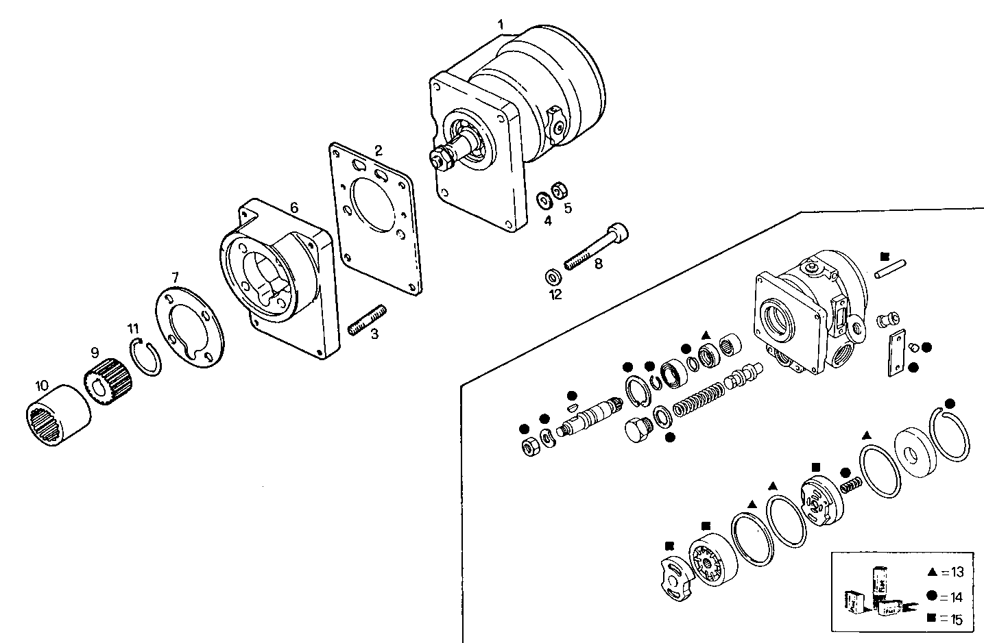 POWER STEERING PUMP - 8360SRC22.10 8360SRC22 parts diagram