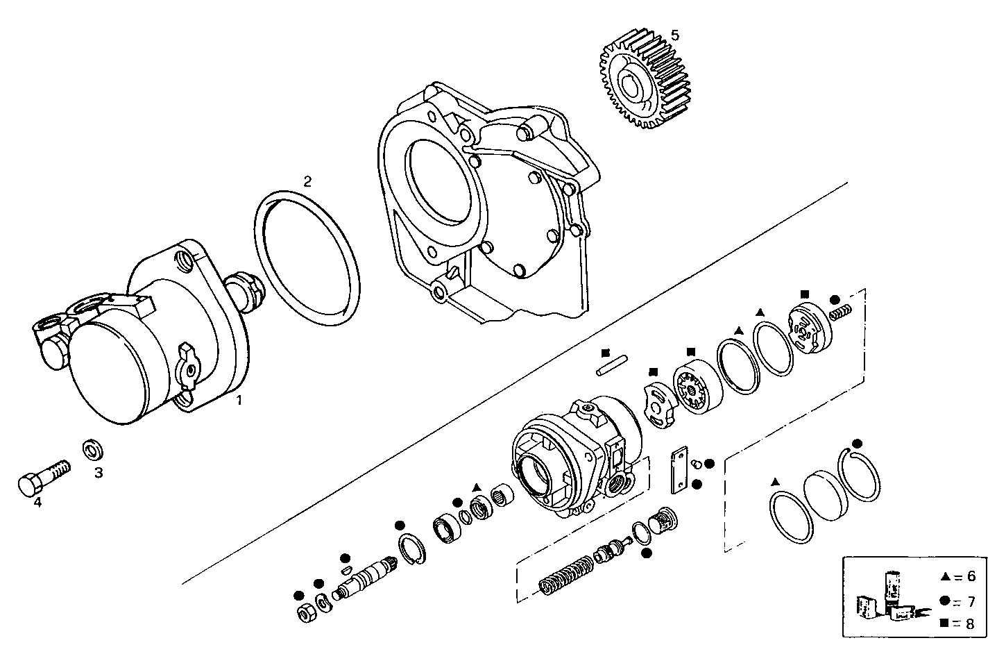 POWER STEERING PUMP - 8460SRC20.00 8460SRC20 parts diagram