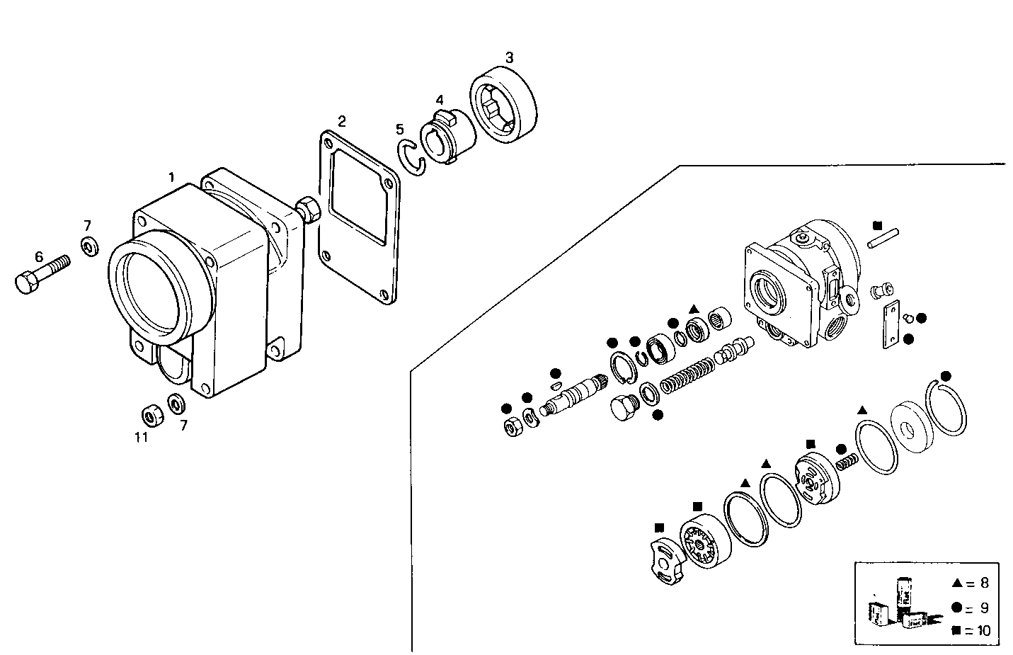 POWER STEERING PUMP DRIVE - 8060SRC23.00 8060SRC23 parts diagram
