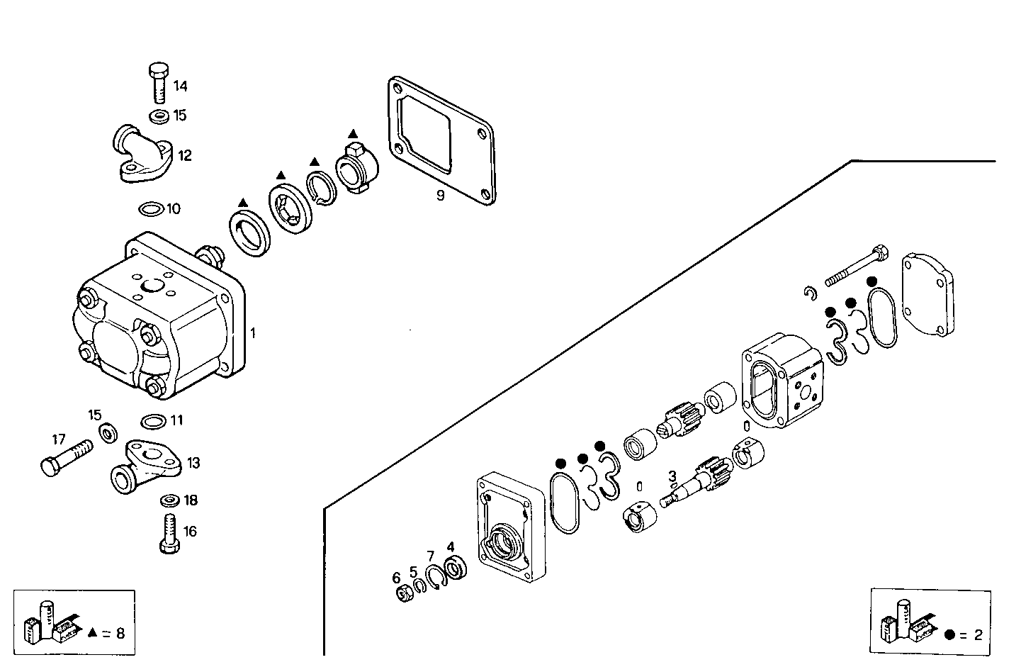 POWER STEERING PUMP DRIVE - 8040SRC21.11 8040SRC21 parts diagram