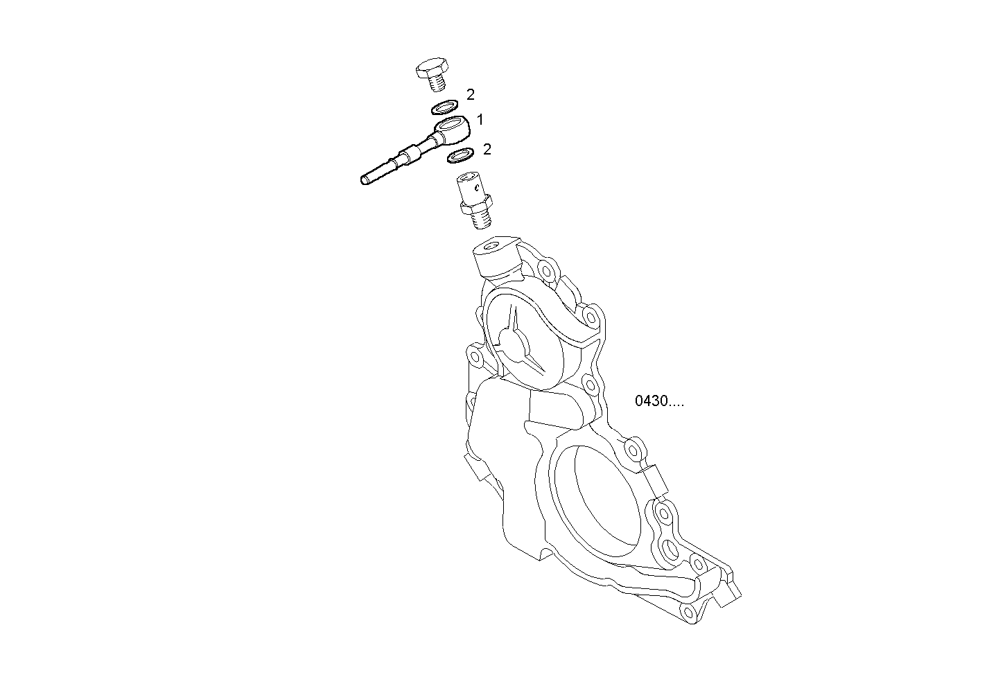 VACUUM PUMP - F1AE0481B*B301 SOFIM HPI 2.3L - EURO 3 parts diagram