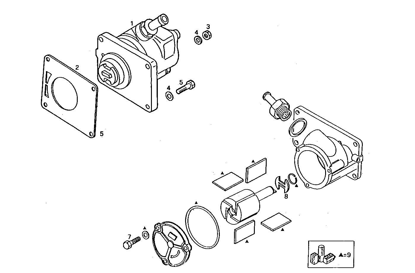 VACUUM PUMP - 8041C05.06A018 8041C05 parts diagram