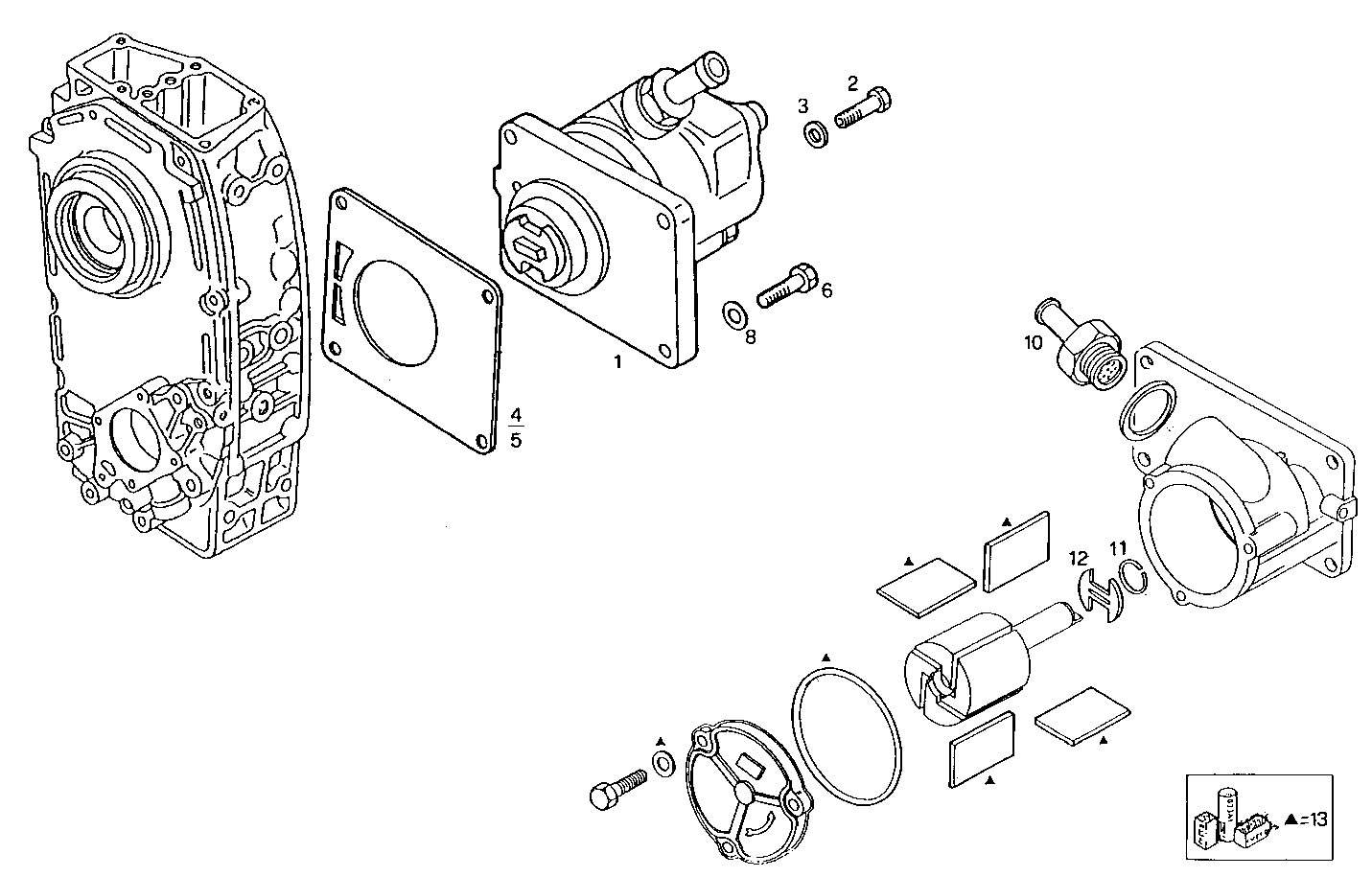 VACUUM PUMP - 8140SC23.00A002 8140SC23 parts diagram