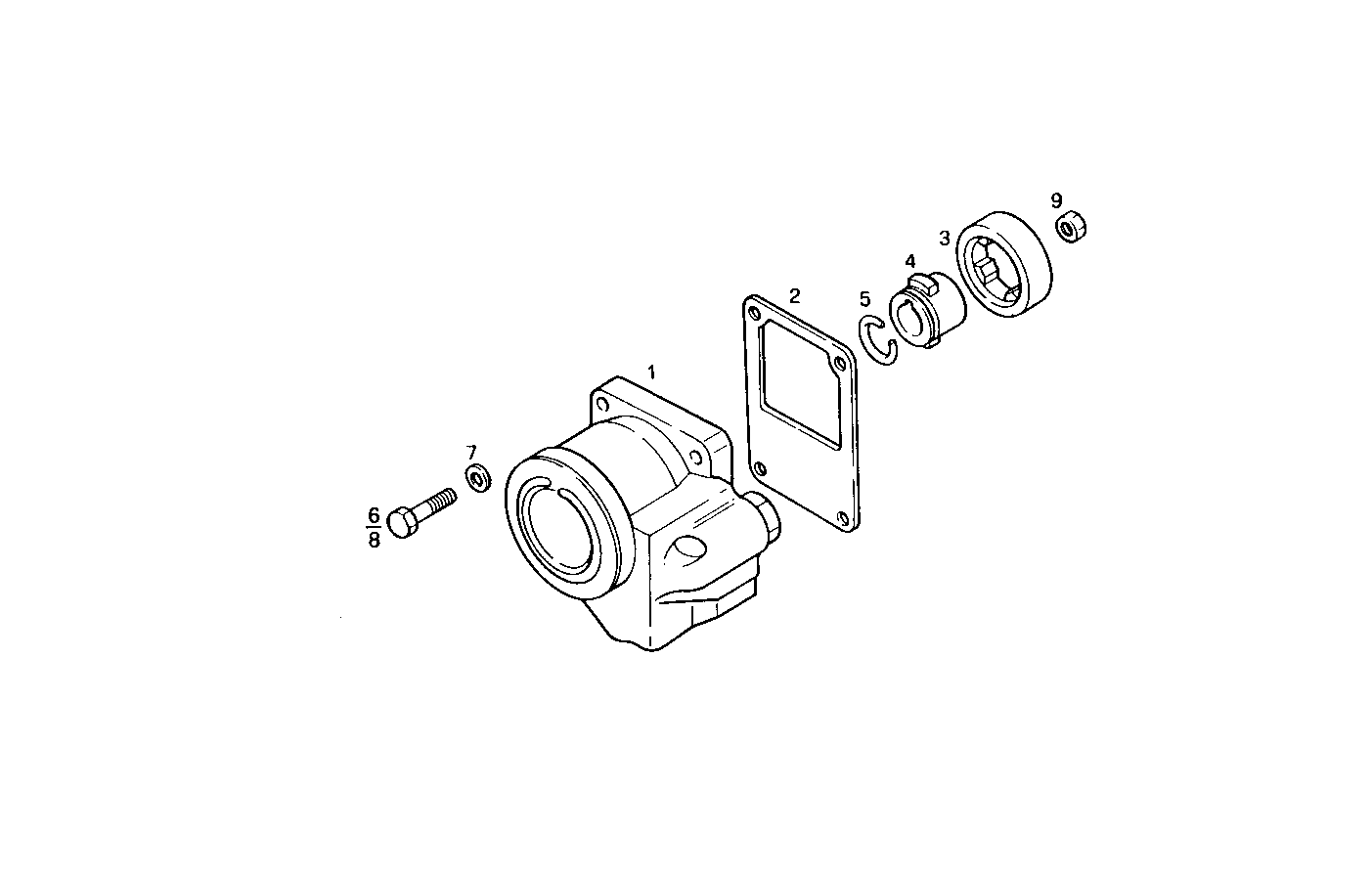 VACUUM PUMP - 8045E00.59A005 8045E00 parts diagram