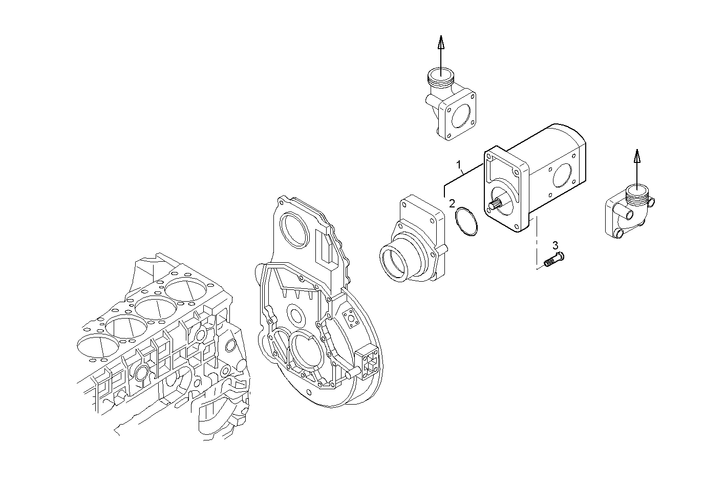 HYDRAULIC PUMP - F2BE0642B*A001 CURSOR 8 CNG parts diagram
