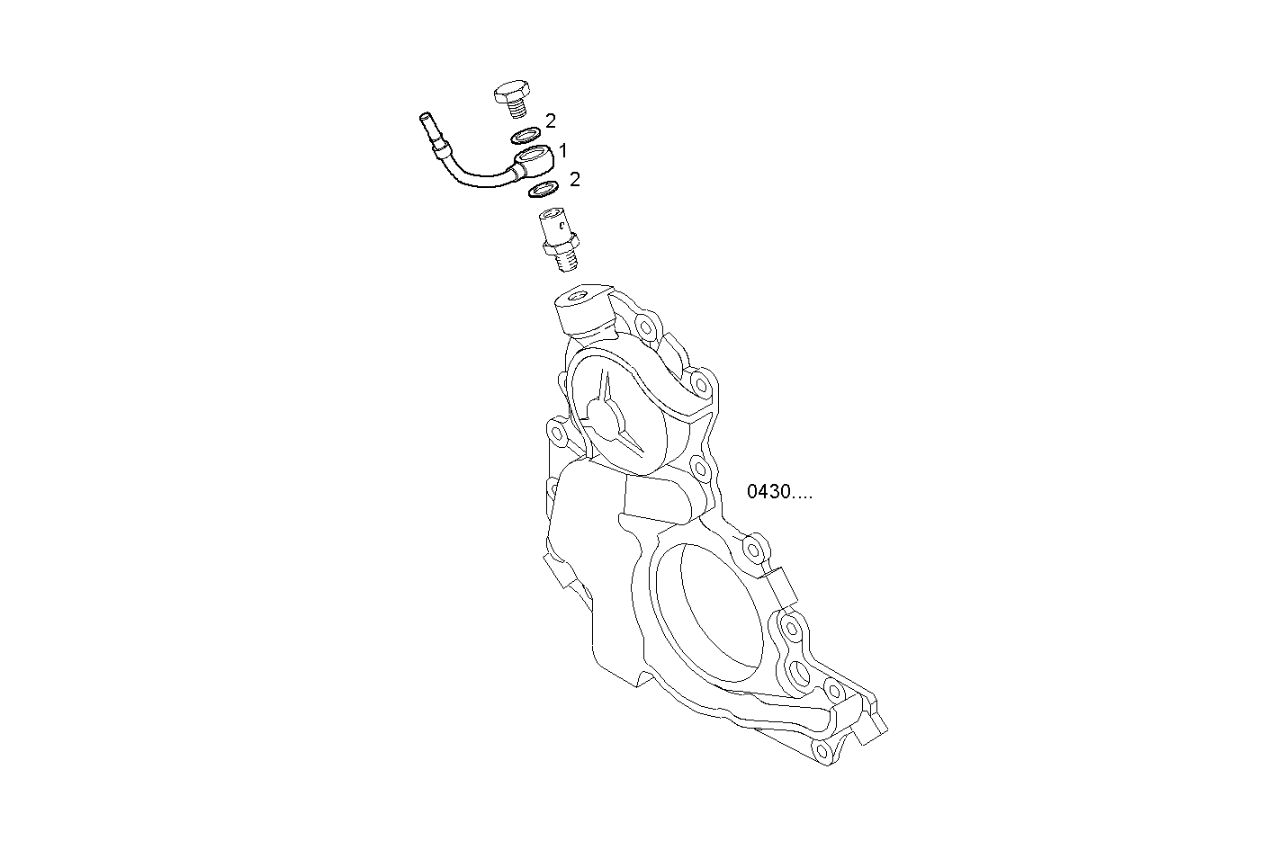 AIR PIPE VACUUM PUMP - F1AE0481A*A002 - C SOFIM HPI 2.3L - EURO 3 parts diagram