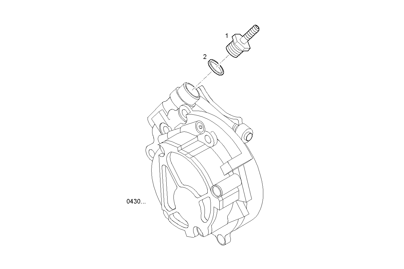 AIR PIPE VACUUM PUMP - S30ENT422.10P002 SOFIM HPI 3.0L - EURO 4 parts diagram