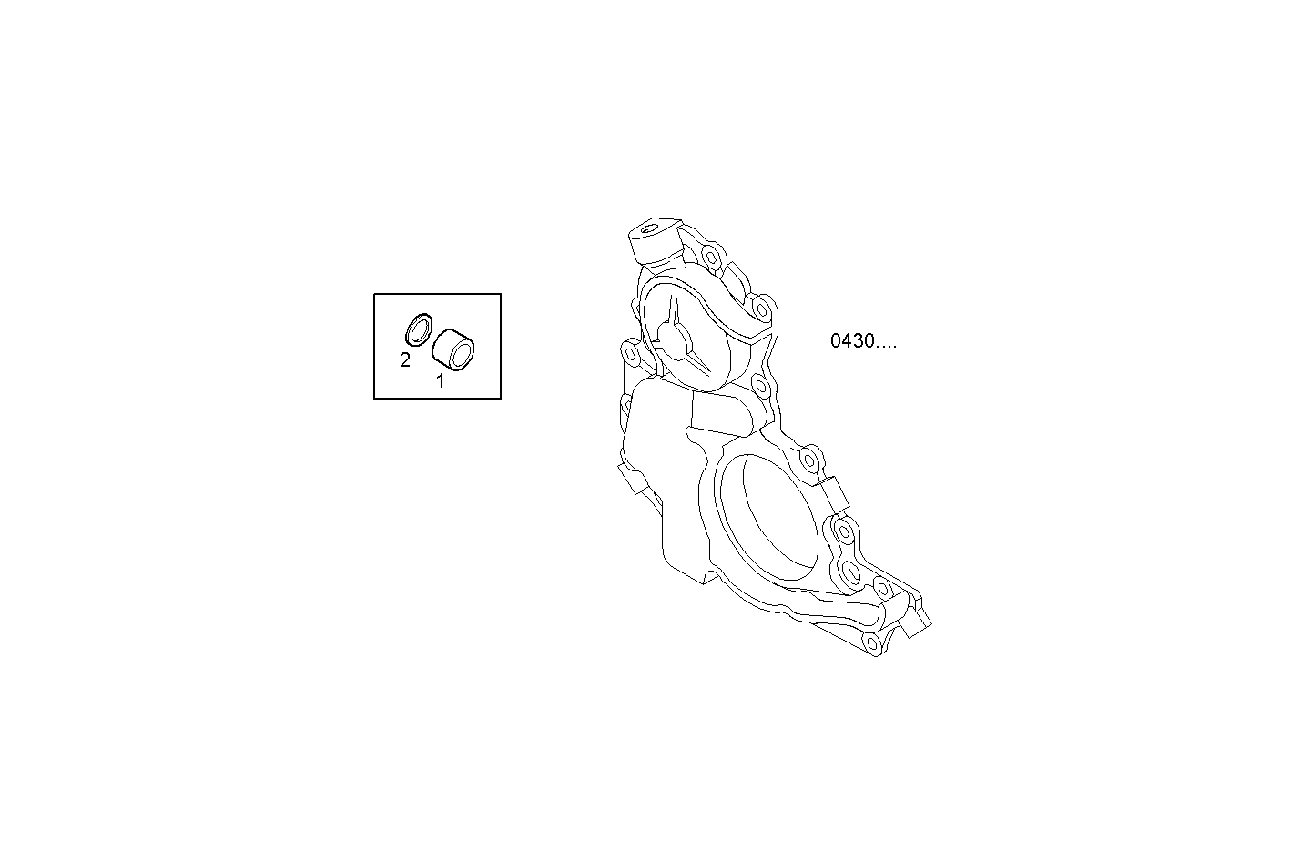 AIR PIPE VACUUM PUMP - F1AE0481L*A001 SOFIM HPI 2.3L - TIER 2 parts diagram