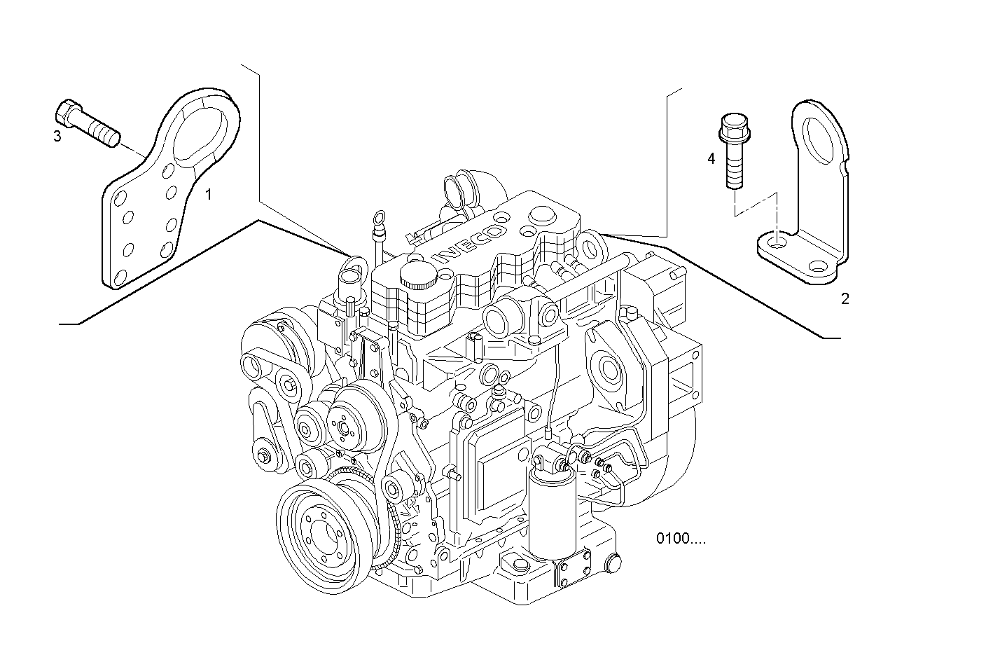 HOOK - F4AE0484C*D102 NEF 4 electron. - TIER 2 parts diagram