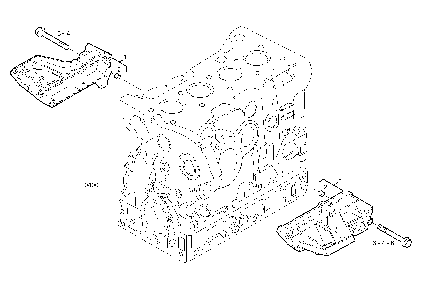 ENGINE SUSPENSION - F1AE0481B*B301 SOFIM HPI 2.3L - EURO 3 parts diagram