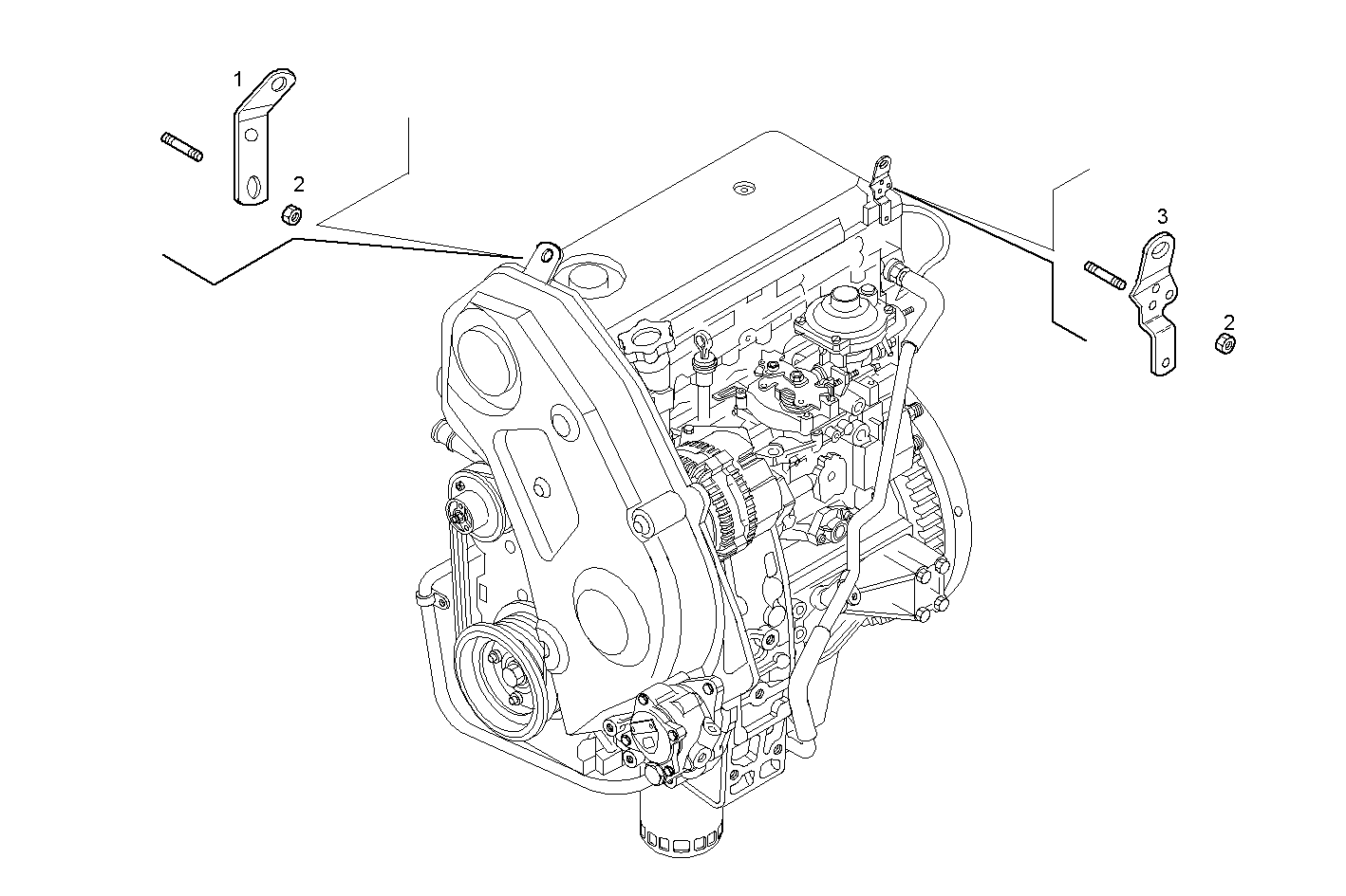 ENGINE SUSPENSION - 8140SRC31.35L002- 1C 8140SRC31 parts diagram