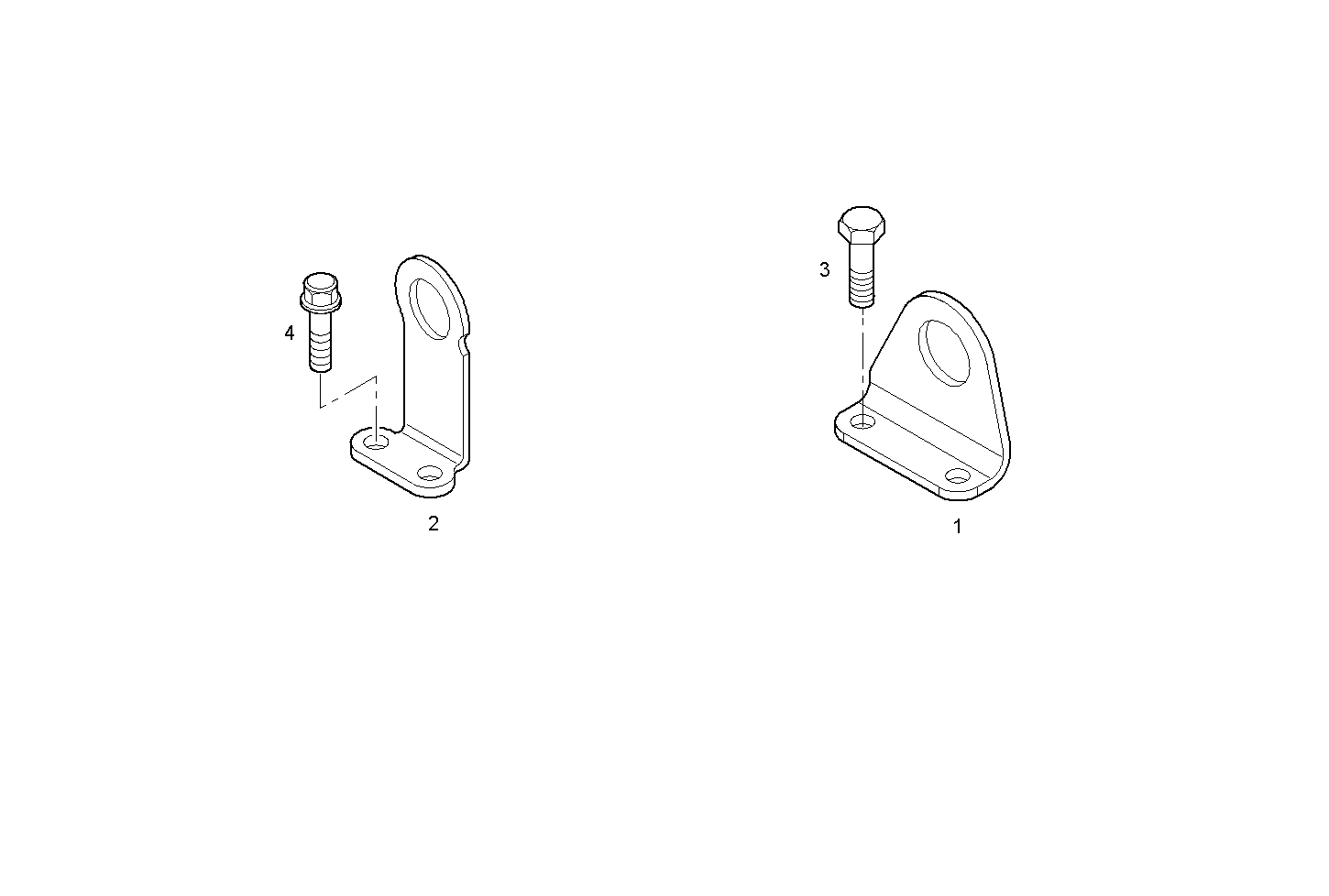 ENGINE SUSPENSION - F4CE0304A*D600 NEF 3 - TIER 2 parts diagram