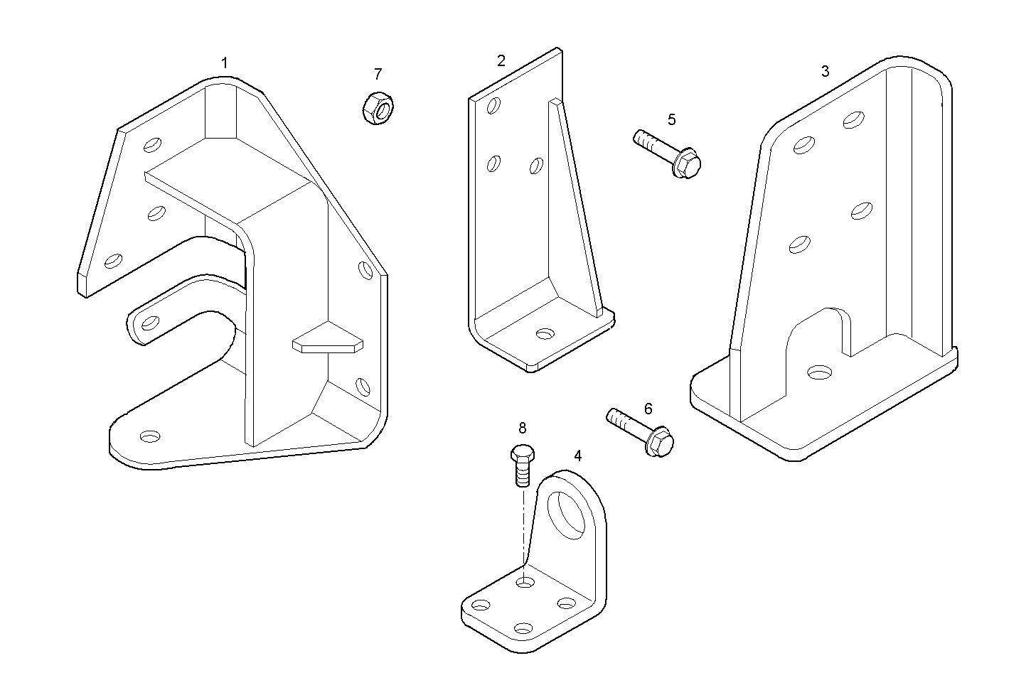 ENGINE SUSPENSION - N67MSAE00.00A001 NEF 6 mechanic. - TIER 2 parts diagram