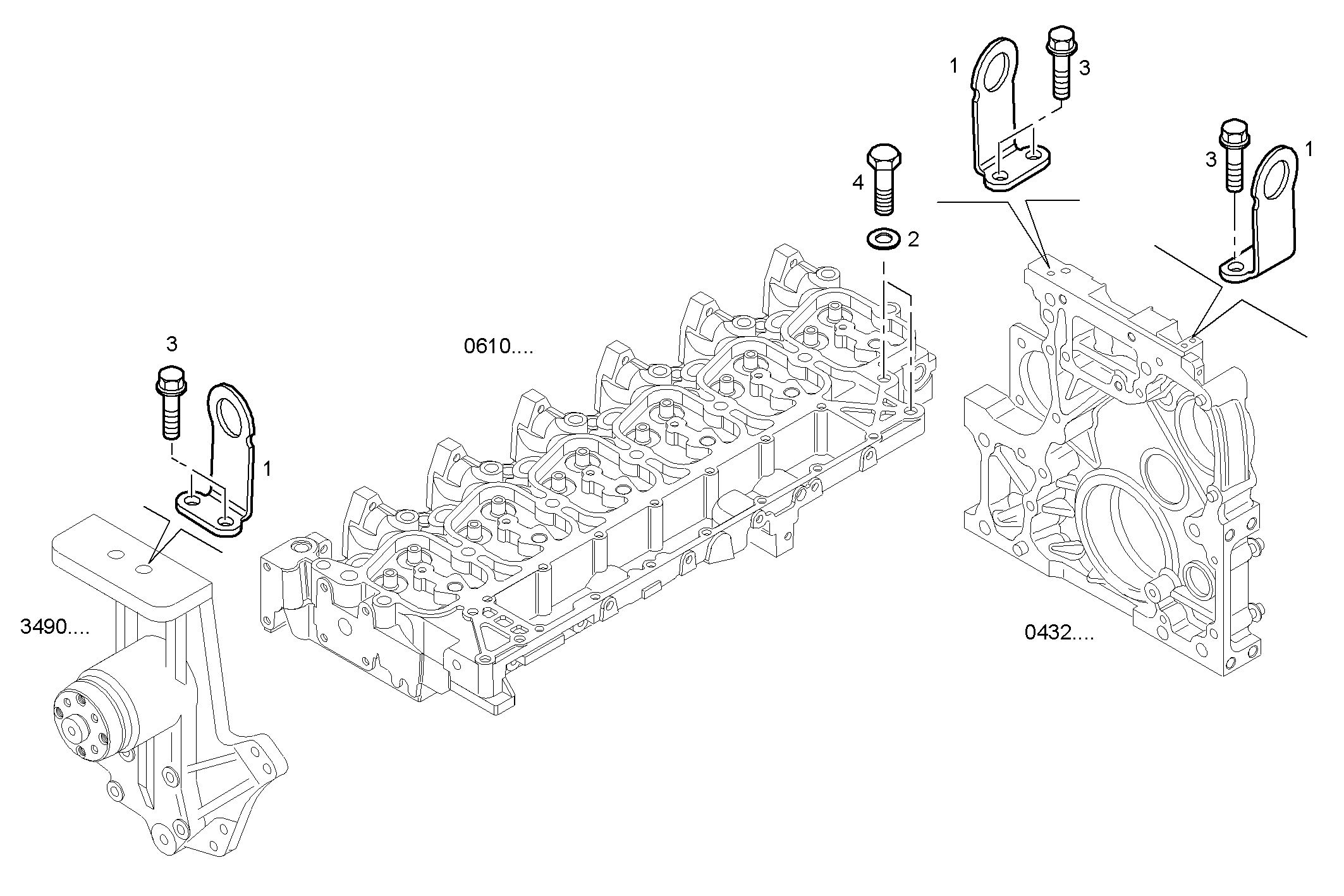 HOOK - N45MRSD00.50A001 NEF 4 mechanic. - TIER 2 parts diagram
