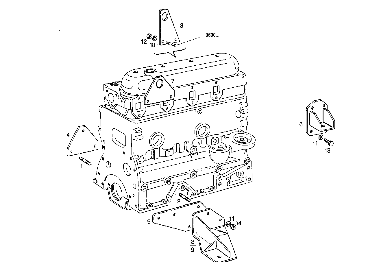 ENGINE SUSPENSION - 8041SRM15.10 8041SRM15 parts diagram