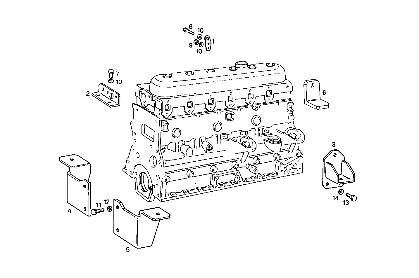 ENGINE SUSPENSION - 8061M12.00 8061M12 parts diagram