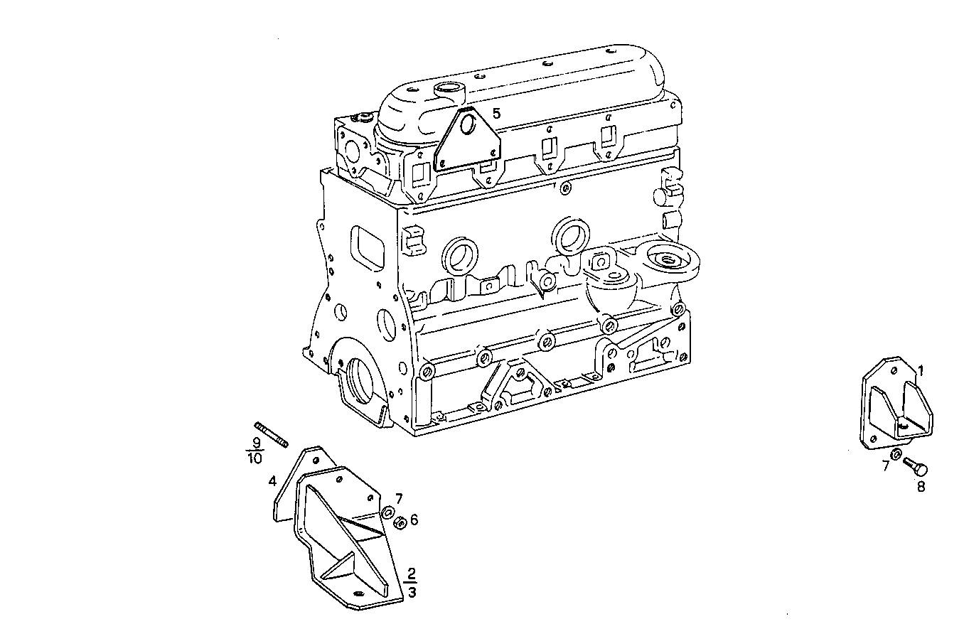 ENGINE SUSPENSION - 8041M09.42 8041M09 parts diagram