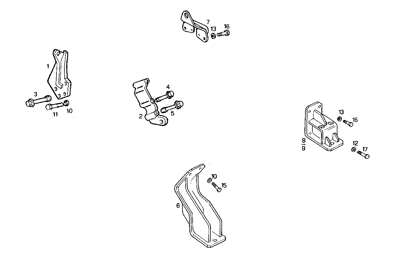 ENGINE SUSPENSION - 8281SRM70.10 8281SRM70 parts diagram