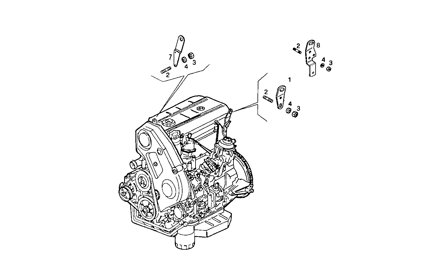 ENGINE SUSPENSION - 8140SC23.00A010 8140SC23 parts diagram