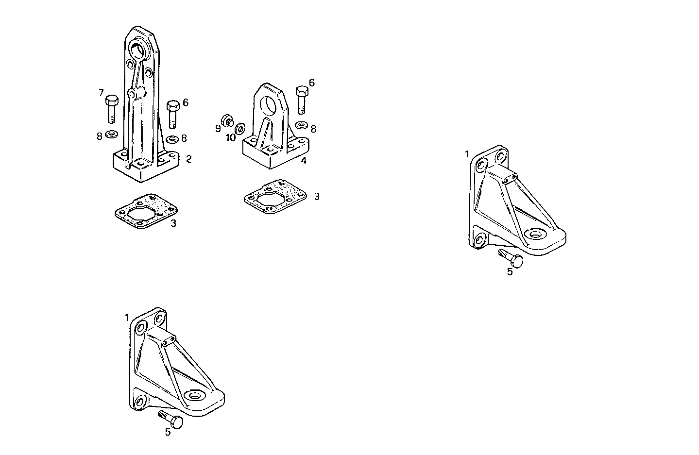 ENGINE SUSPENSION - 8291SRG75.10A510 8291SRG75 parts diagram
