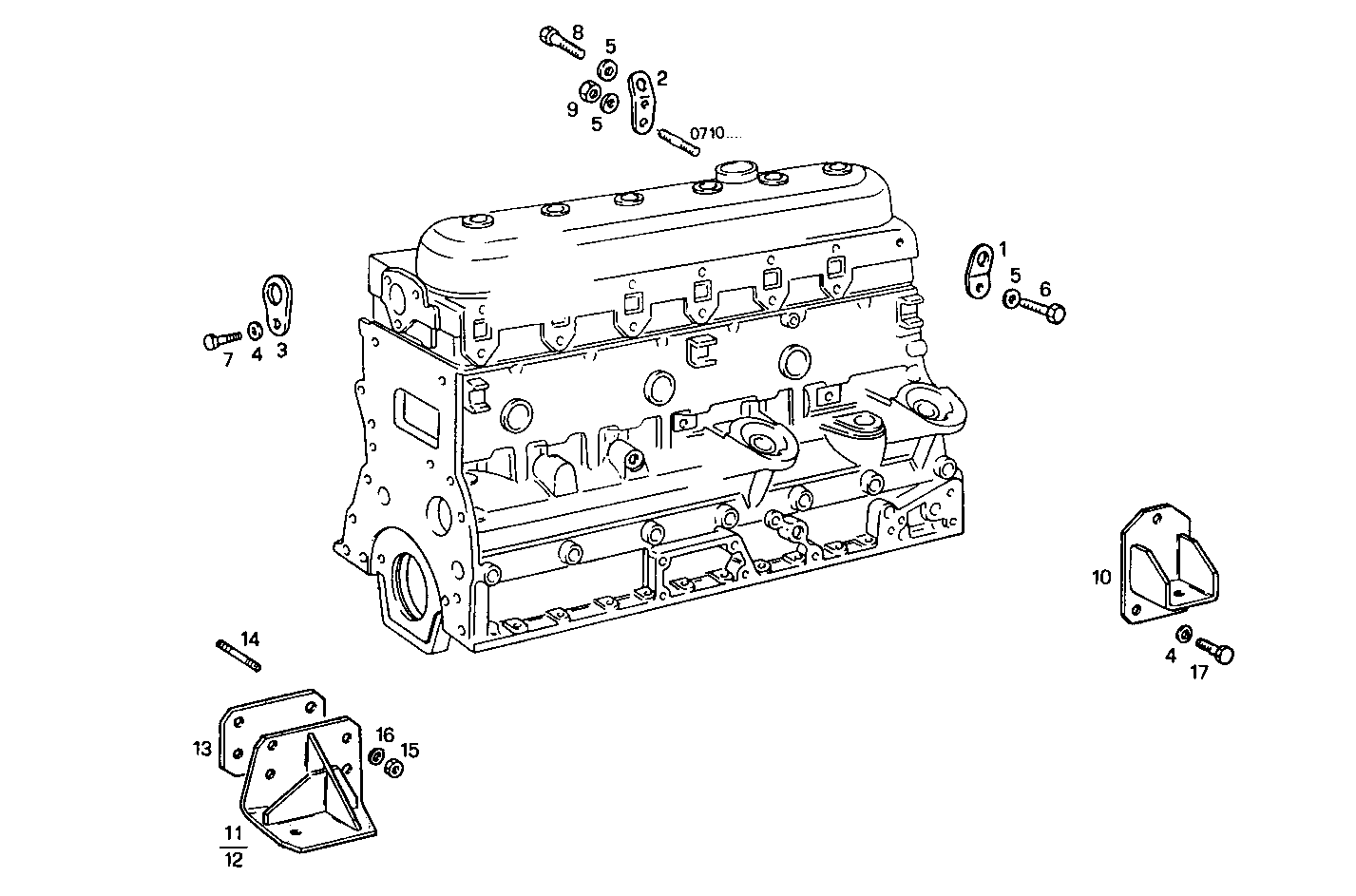 ENGINE SUSPENSION - 8061M12.43 8061M12 parts diagram