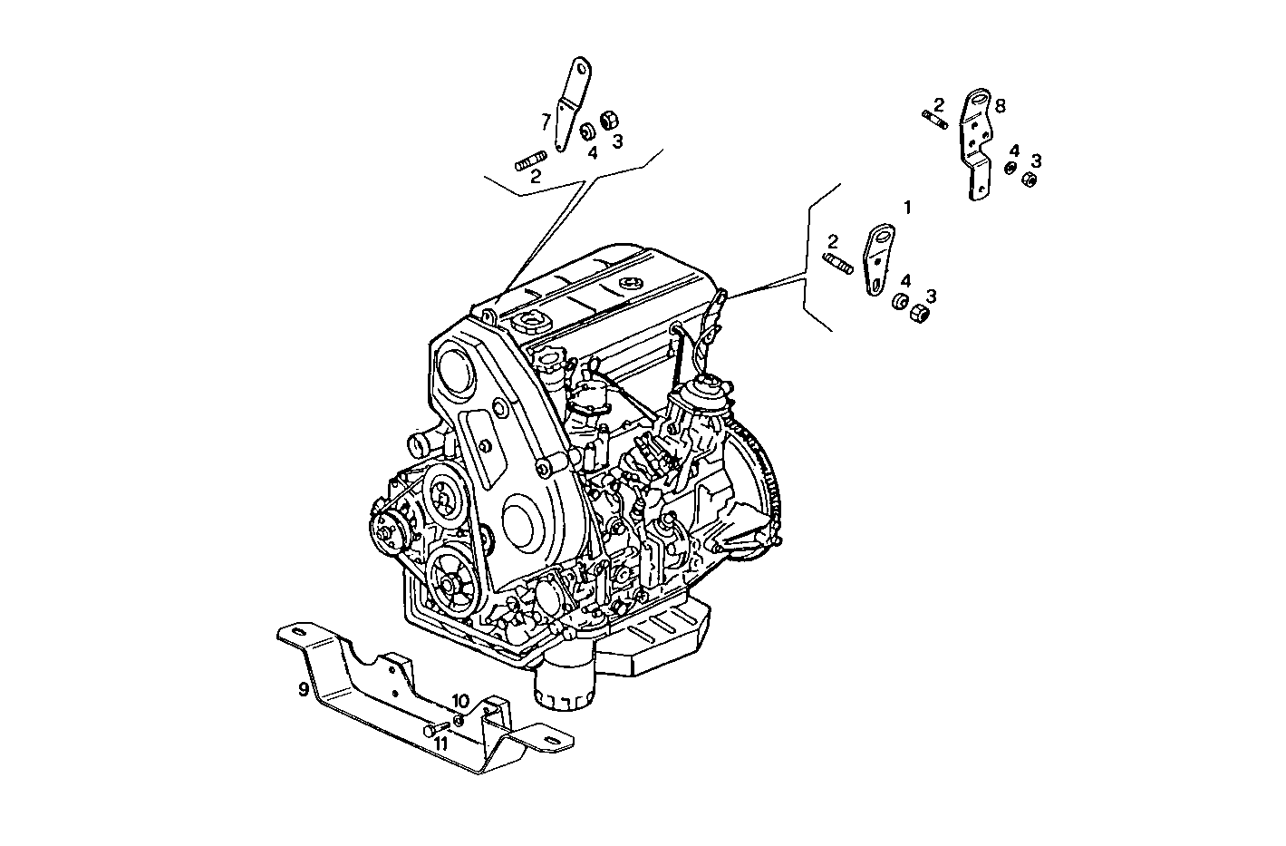 ENGINE SUSPENSION - 8141i67.02A010 8141i67 parts diagram