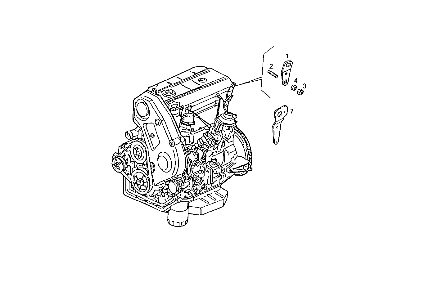 ENGINE SUSPENSION - 8140SE00.00A012 8140SE00 parts diagram