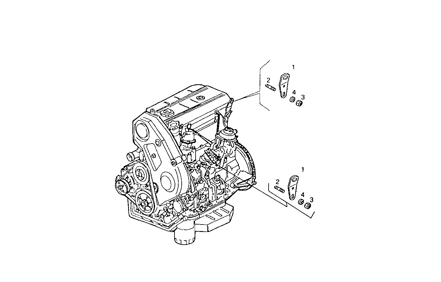 ENGINE SUSPENSION - 8140SC00.60 8140SC00 parts diagram