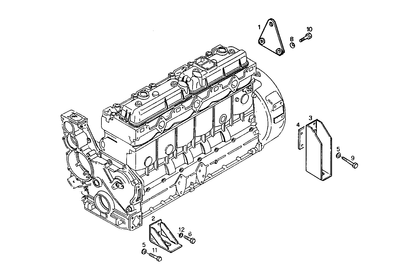 ENGINE SUSPENSION - 8361SRM40.41 8361SRM40 parts diagram