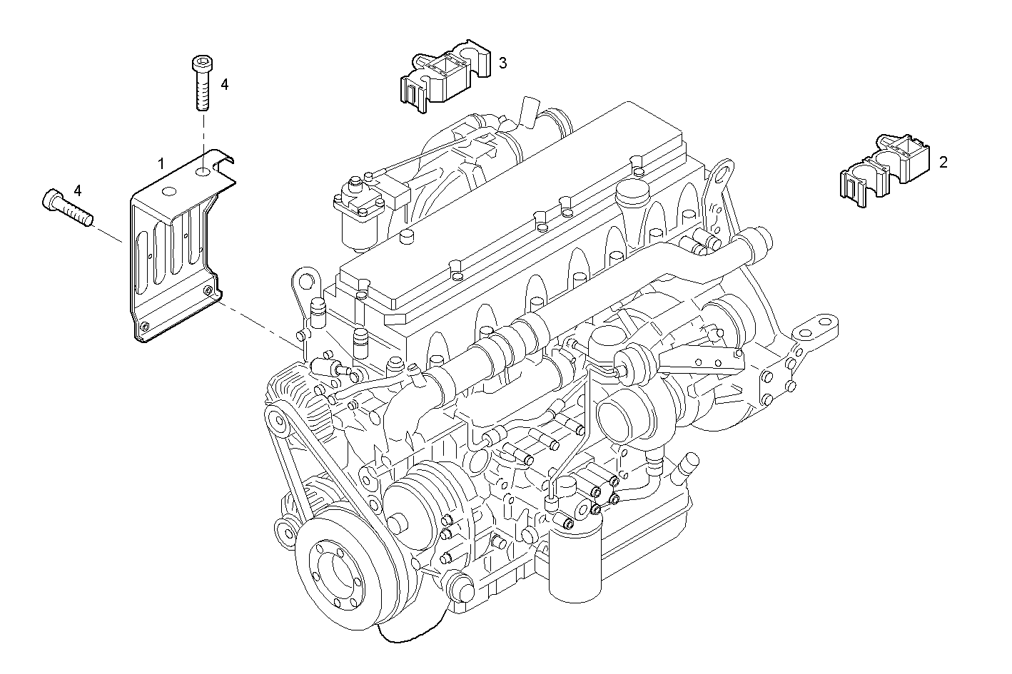 AIR COMPRESSOR INSULATION - C78ENTC25.00A003 CURSOR 8 - EURO 3 parts diagram